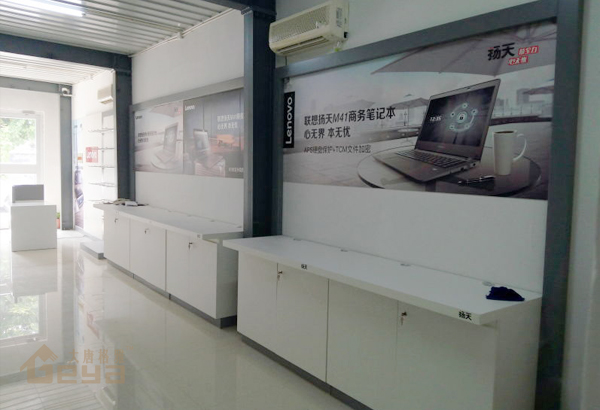 南京展柜制作-南京射陽聯(lián)想手機(jī)電腦展柜-南京大唐格雅展柜