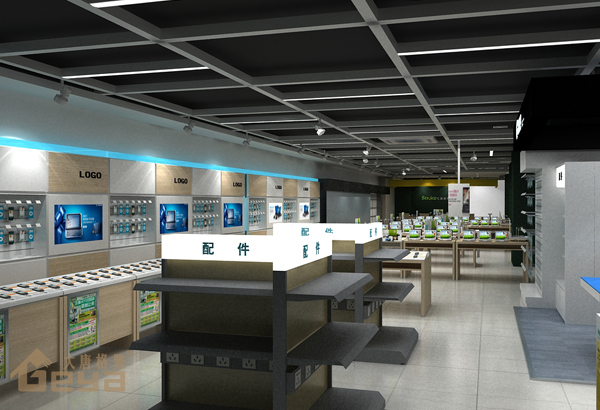 南京展柜制作-徐州國貿(mào)五星手機電腦展柜-南京大唐格雅展柜